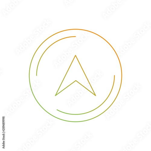 Beautiful navigation vector line icon