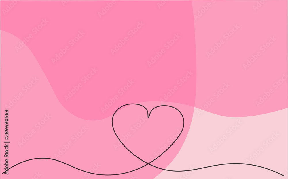 Valentines day background hearts, vector illustration