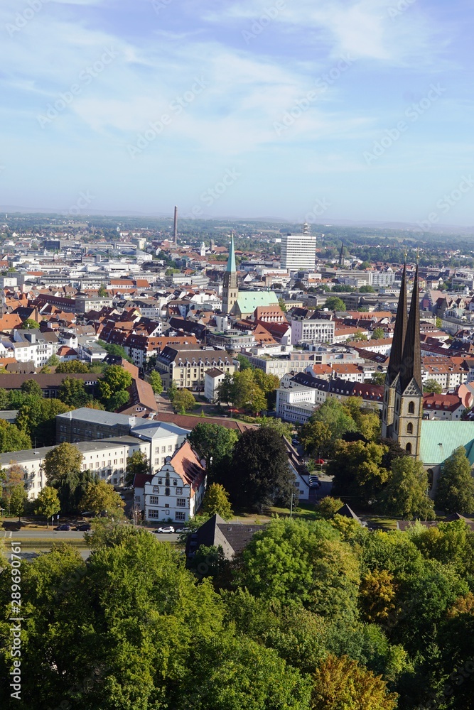 aerial view of Bielefeld