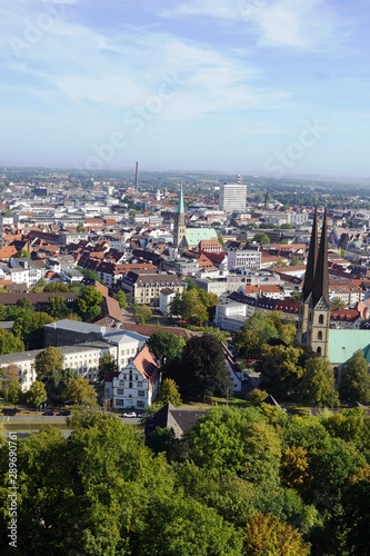 aerial view of Bielefeld