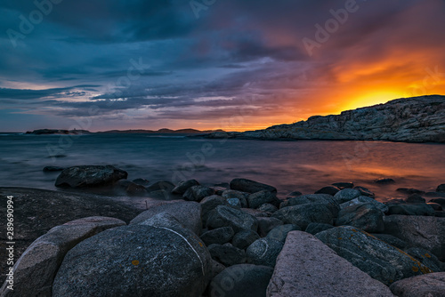 sunset over the sea © Fredrik