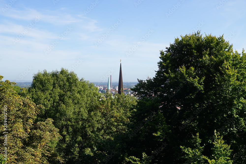 a old castle in Bielefeld on the top a old castle in Bielefeld on the top