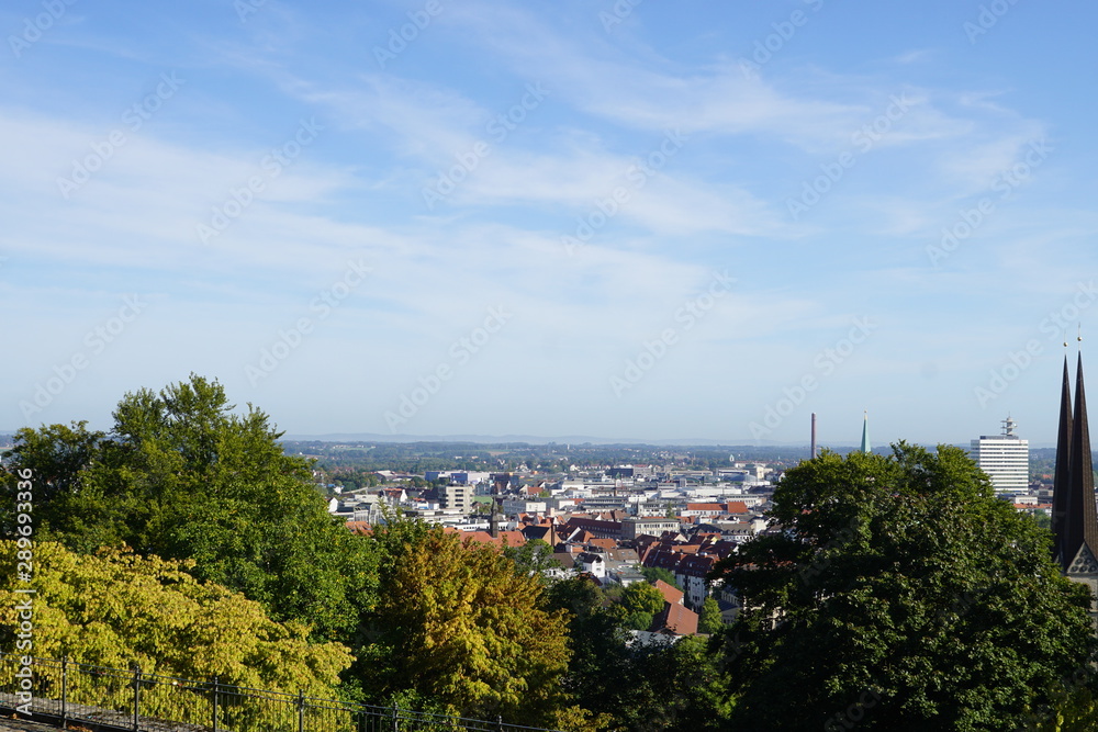 view from the city in Bielefeld
