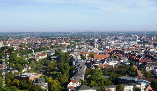 a old castle in Bielefeld on the top,city, panorama, view, town, architecture, panoramic, europe, cityscape, travel, landscape, urban, prague, building, skyline, 