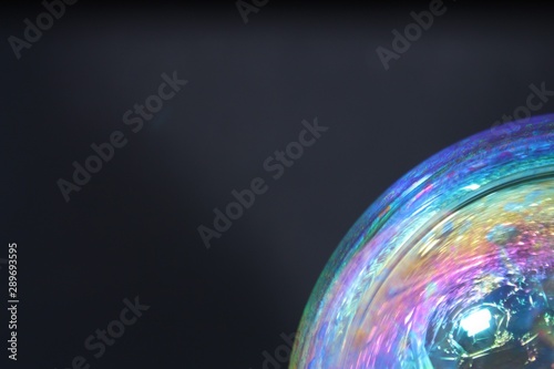Beautiful photo of a soap bubble difficult to achieve