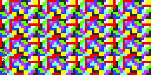 Tetris colorful background vector illustration