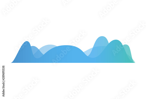 Music amplitude wave or radio frequency and volume icon vector illustration.