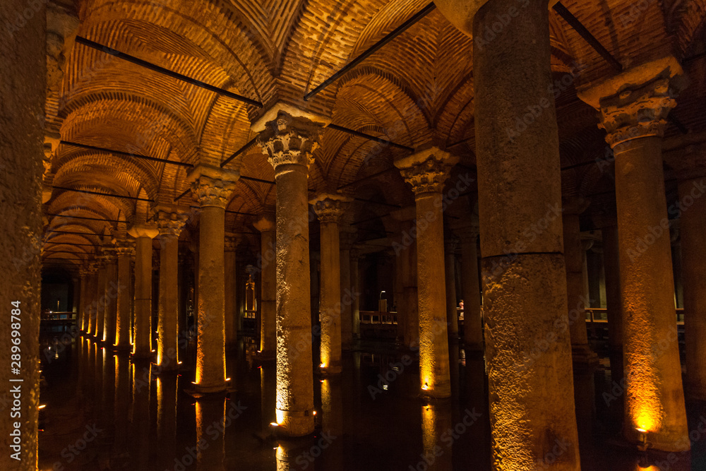 Basilica Cistern Interior, Istanbul, Turkey