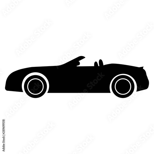 Car. monochrome icon - Vector