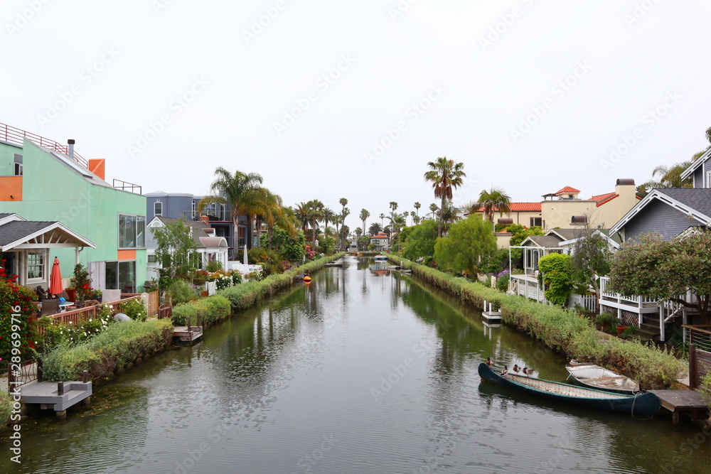 VENICE CANALS, the Historic District in the Venice Beach, California