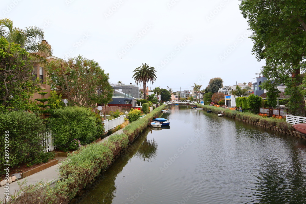 VENICE CANALS, the Historic District in the Venice Beach, California