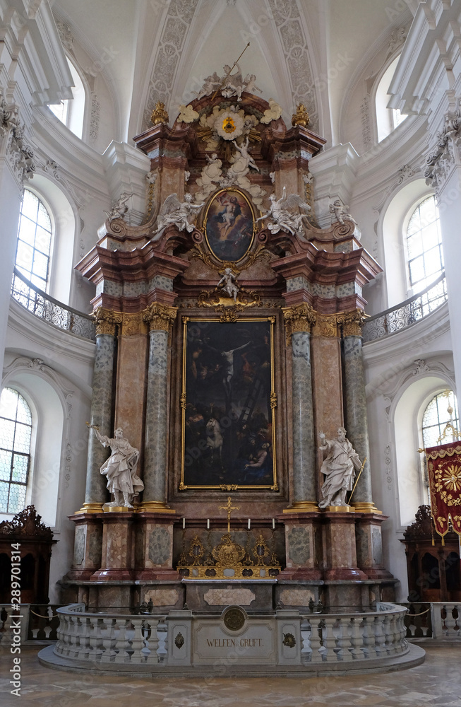 Holy Blood Altar in the Basilica of St. Martin and Oswald in Weingarten, Germany