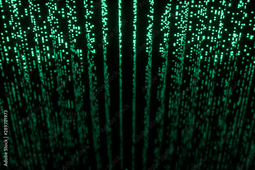 Glowing digital lines with dark background, 3d rendering Glowing digital lines with dark background, 3d rendering