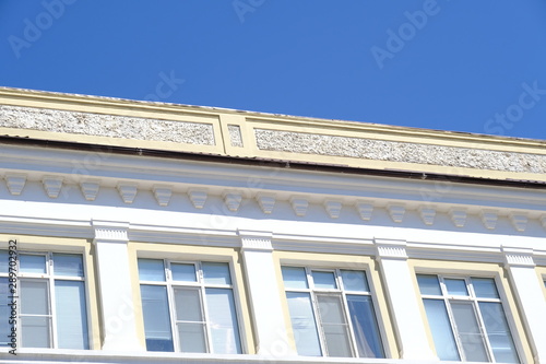 Details and elements of the facade of buildings