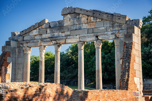 Temple ruins in Ancient Apollonia - Monument of Agonothetes photo