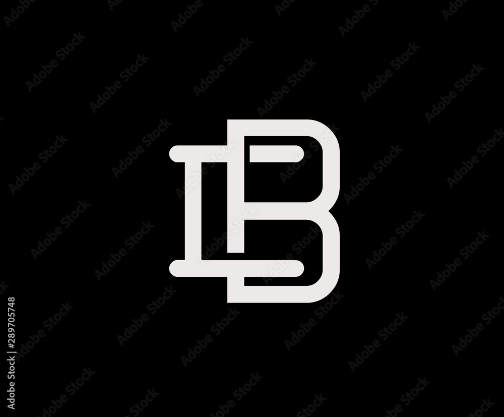 Letter C and B, CB, BC, overlapping interlock logo, monogram line art vintage style on black background Letter C and B, CB, BC, overlapping interlock logo, monogram line art vintage style on black background