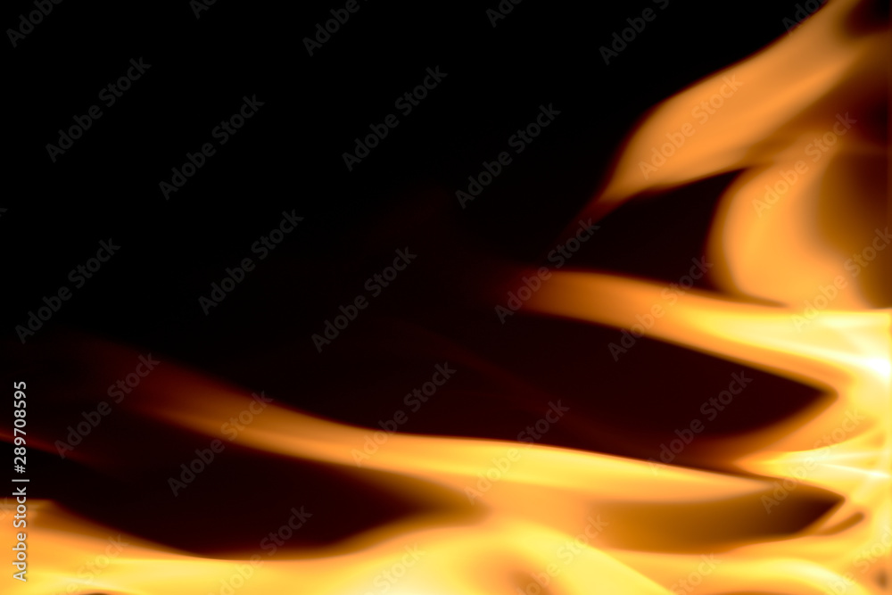 texture of fire on a dark background