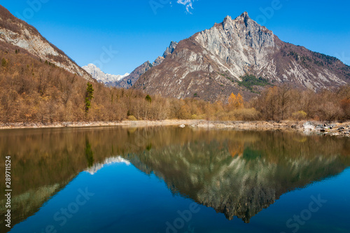 Lake of Vedana in Italy