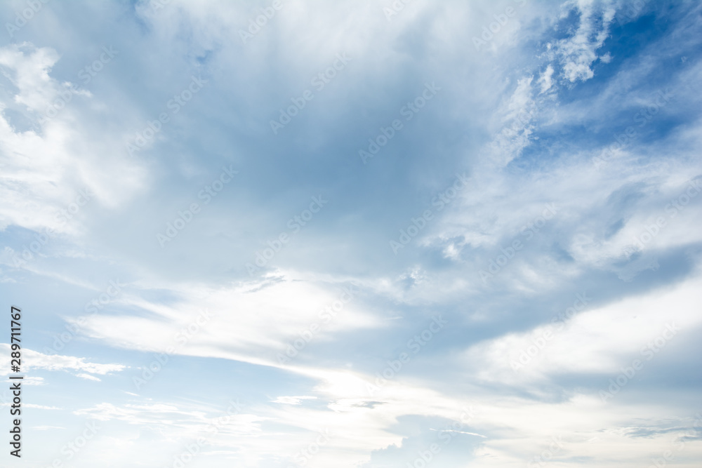 Obraz premium Blue sky natural background.
