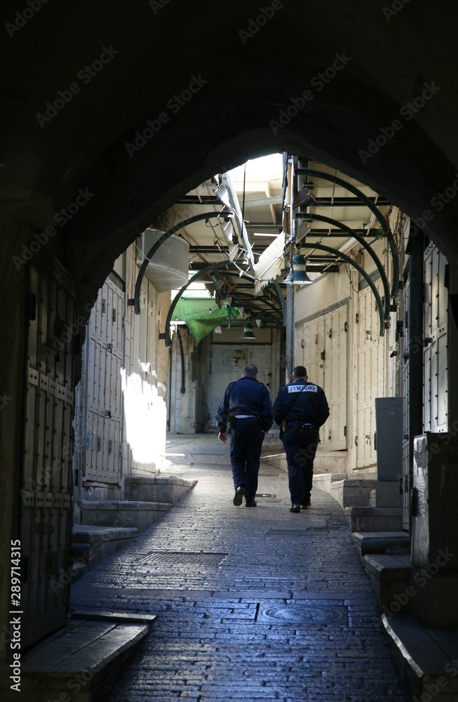 Police patrols, Nazareth, Israel
