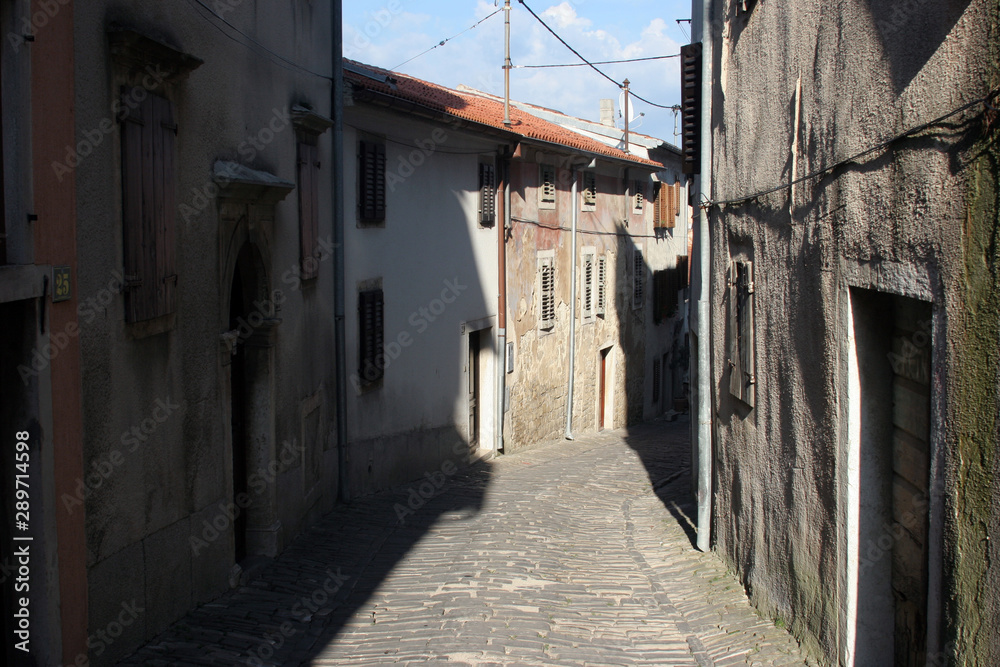 Old street in Motovun, Croatia