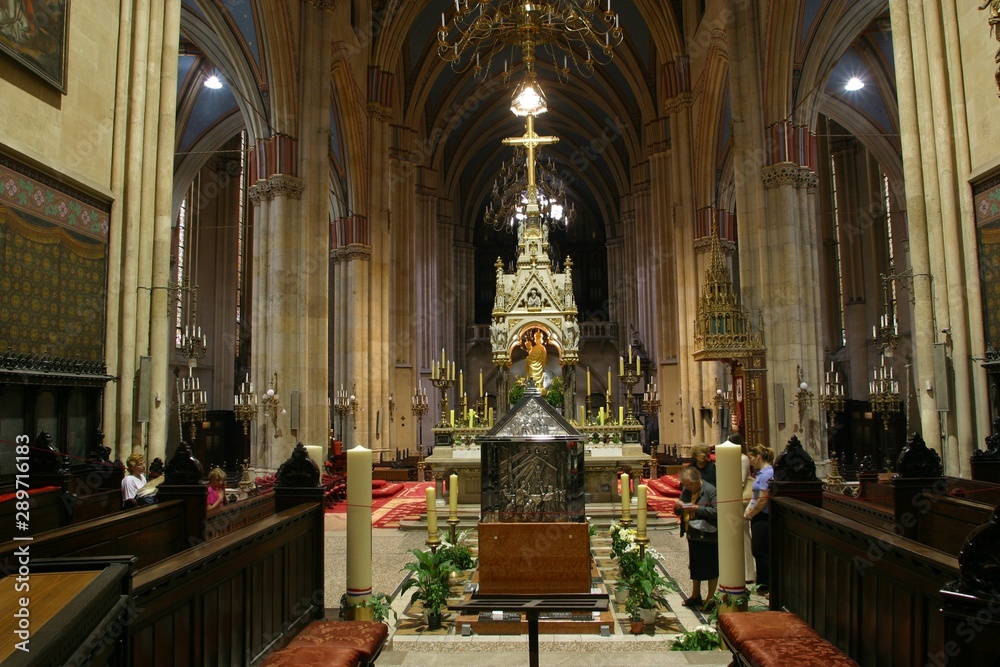 Interior of Zagreb cathedral 