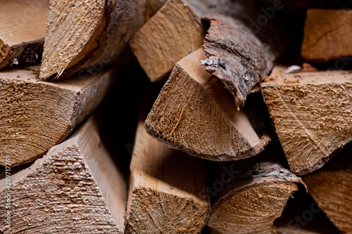 A pile of logs