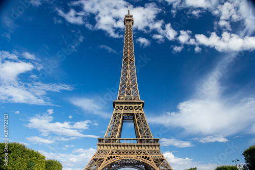 Sunny Eiffel tower