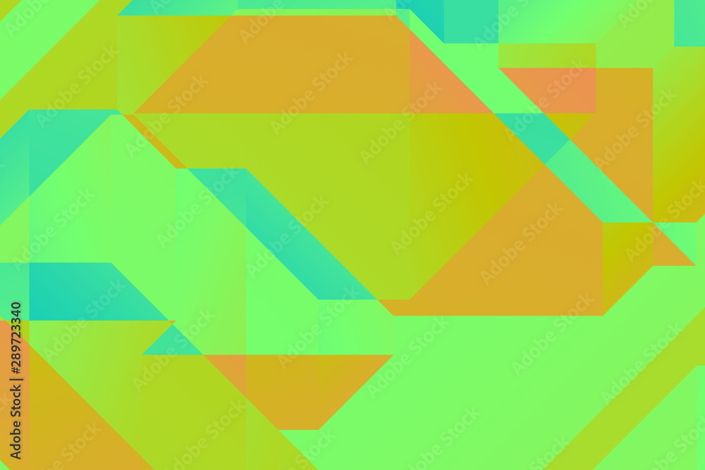 Modern geometric abstract background.  Bright colorful banner with a trendy gradient shapes
