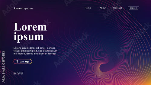 Background abstract purple yellow light line color for Homepage