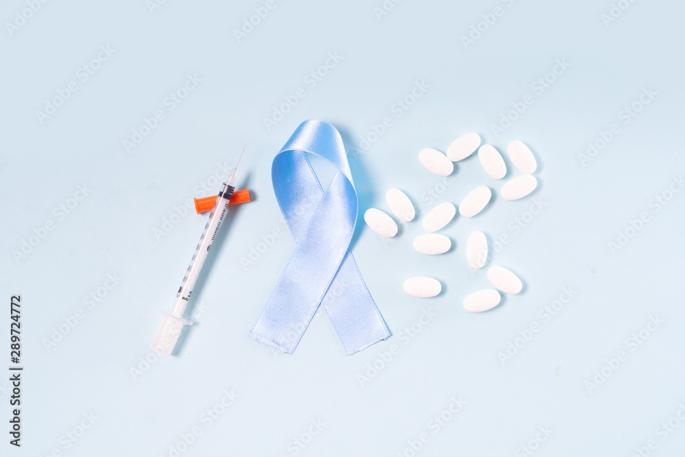 Sugar on blue background Sugar on blue background