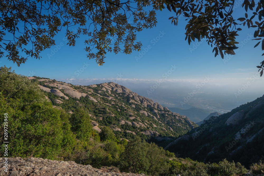 Mountain view near the abbey of Montserrat, Marganell, Spain Mountain view near the abbey of Montserrat, Marganell, Spain