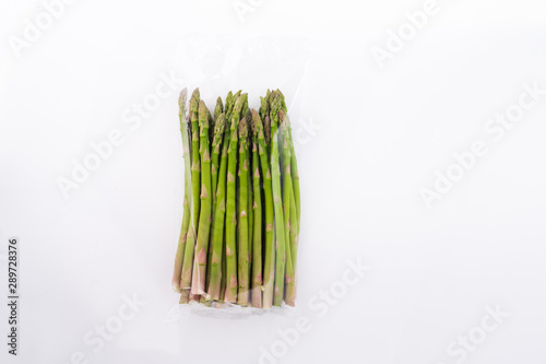 Bunch of Asparagus on white background 