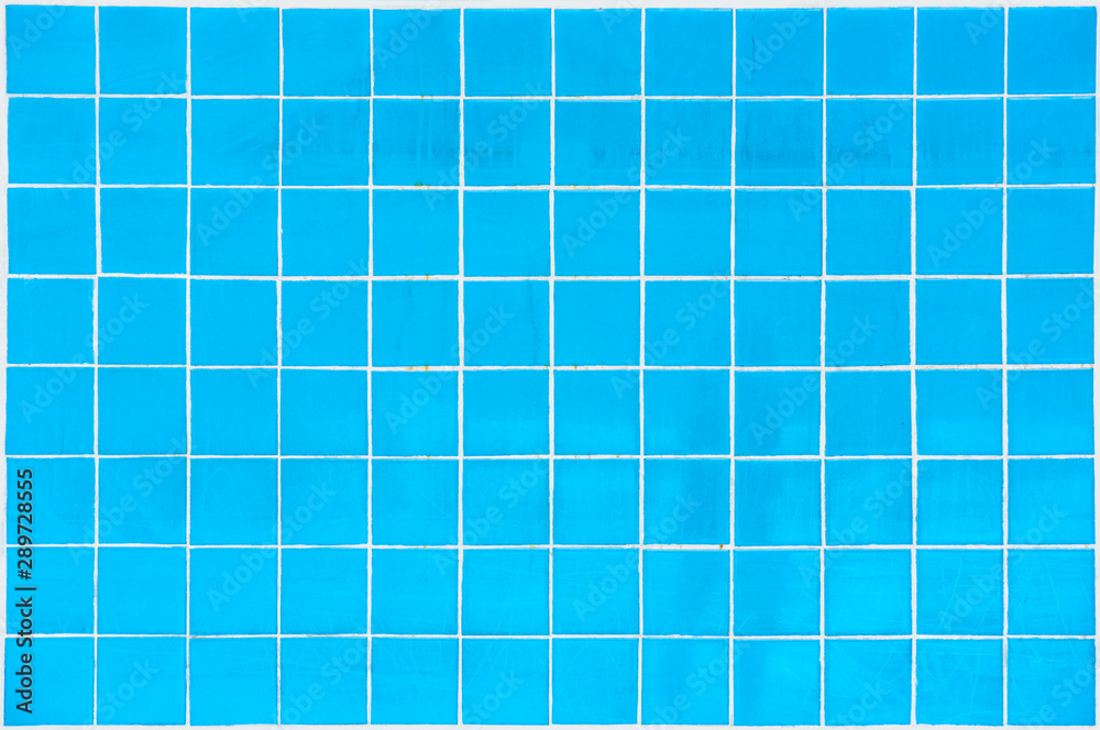 Blue swimming pool tile backdrop