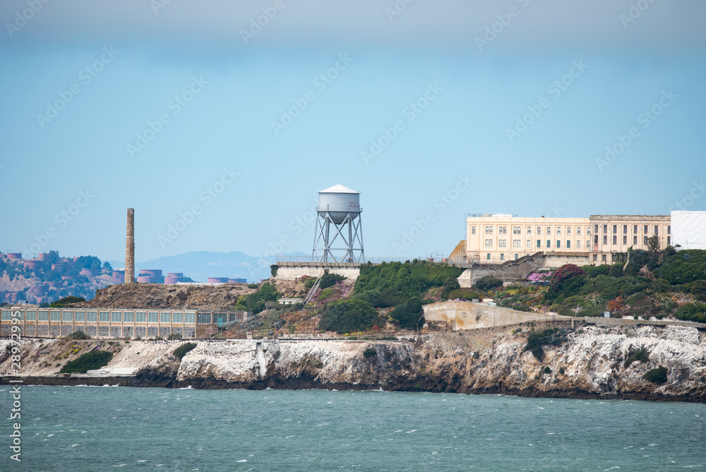 view of the Alcatraz prison