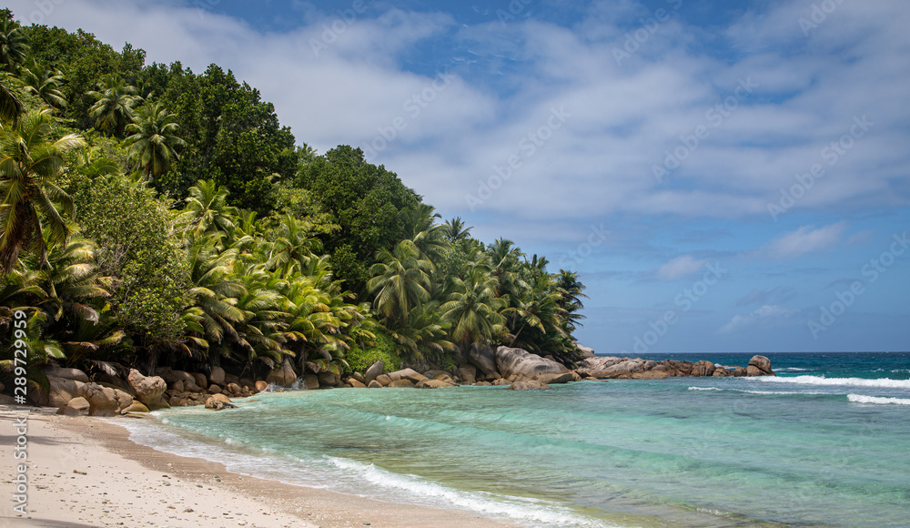 granite rocks at the beach, Seychelles