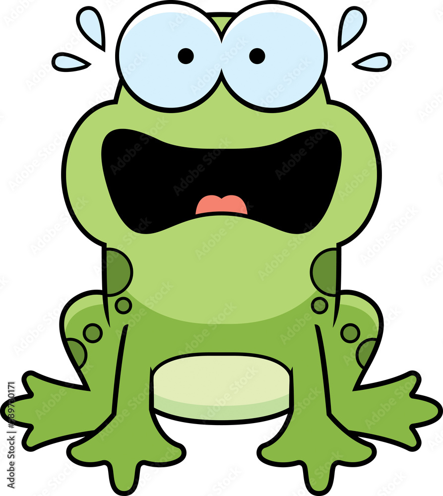 Fototapeta premium Scared Little Frog
