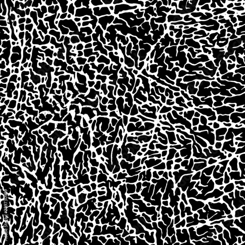 Hand draw art abstract wallpaper concept halftone monochrome black design random shape isolated on white design element