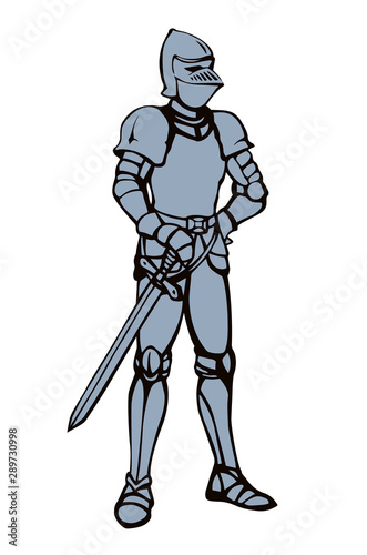 Knight. Vector drawing