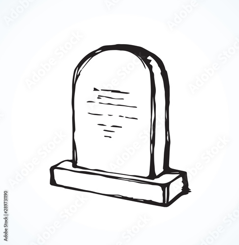 Tomb. Vector drawing