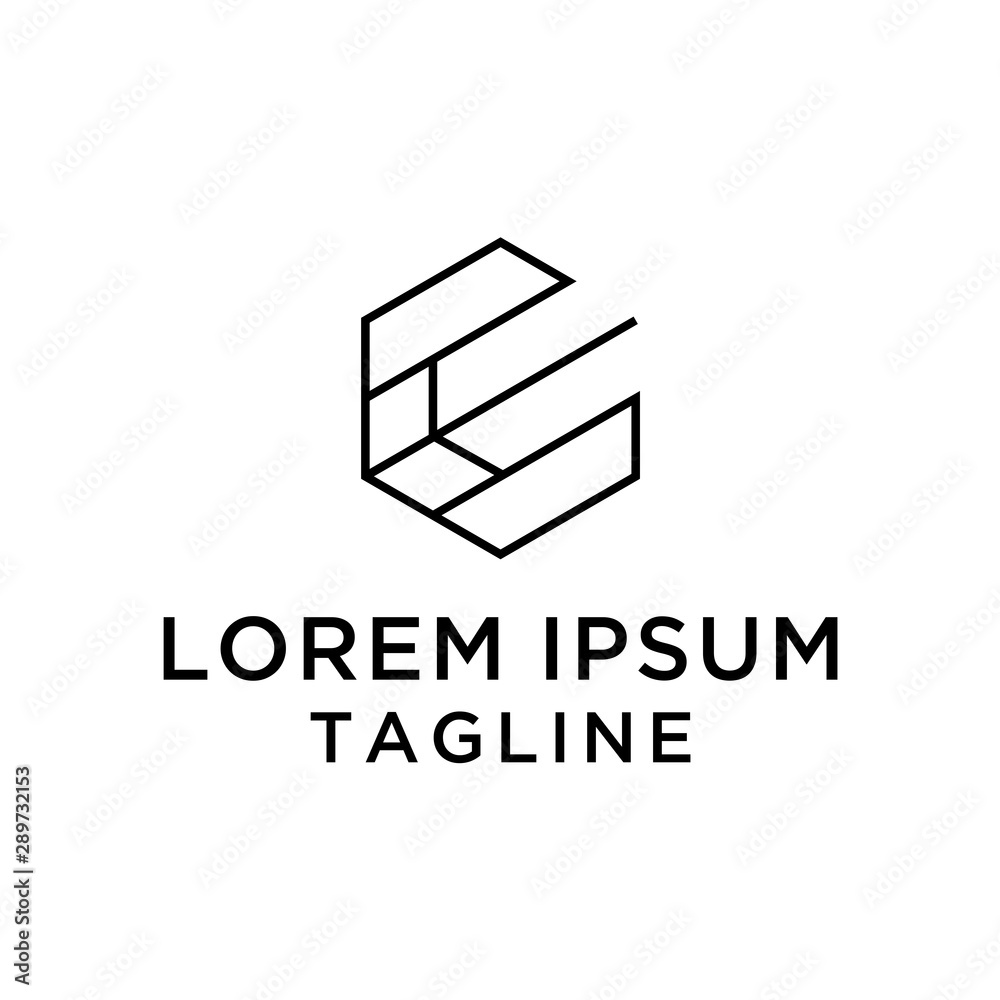 Letter E Modern Logo Design Vector Letter E Modern Logo Design Vector