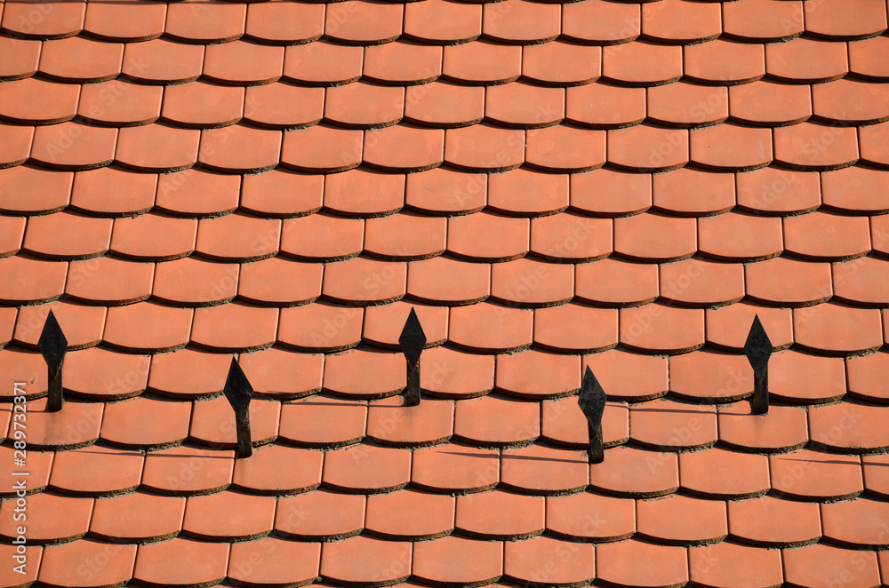 red tile roof texture with snow retainers red tile roof texture with snow retainers
