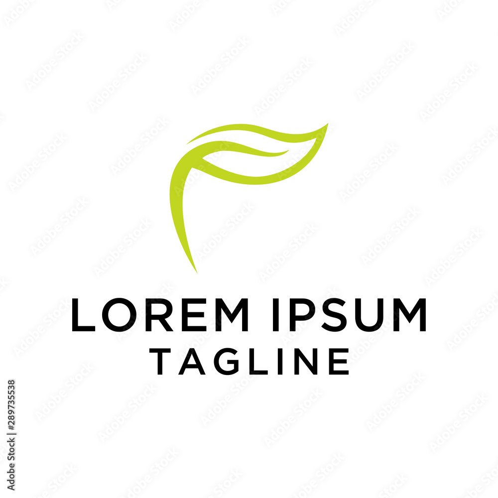 Leaf Modern Logo Design Vector