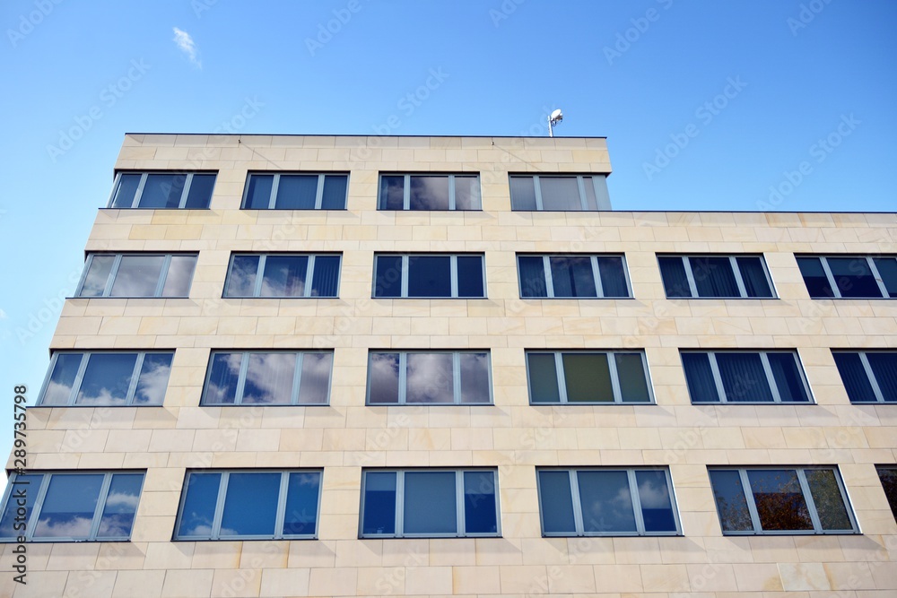 Fototapeta premium The windows of a modern building for offices. Business buildings architecture.