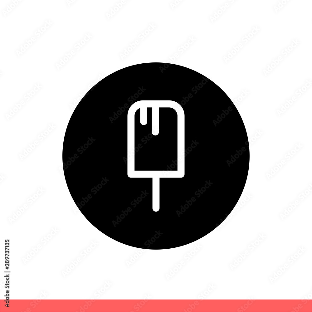 Ice cream vector icon, summer symbol Ice cream vector icon, summer symbol