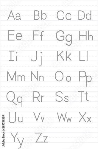The English alphabet itself has 26 consonant symbols.The use of text fonts.Capital letters and lowercase letters.Handwriting for kids.