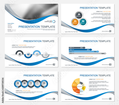 Template presentation slides background design