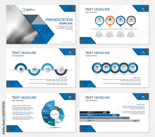 Template presentation slides background design