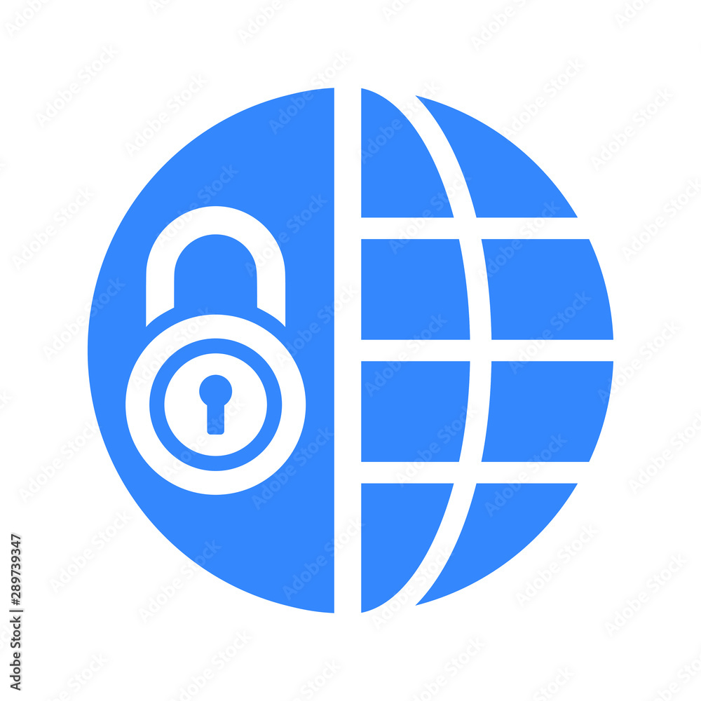 Internet safety, network protection, website security icon Internet safety, network protection, website security icon