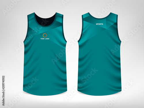 Sleeveless Sport T-shirt Design